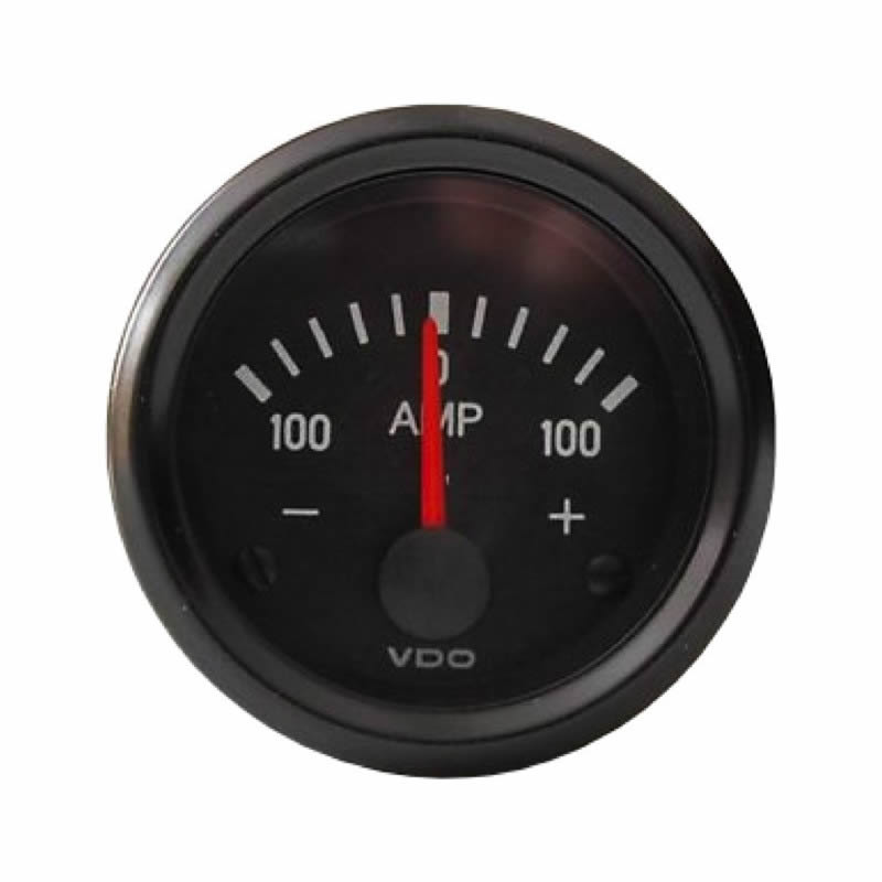 Ammeter gauge 52 mm 100A